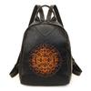 Women's Vintage Embossed PU Leather Backpack, Convertible 3-Way Casual Daypack, Lightweight Commuter Travel Backpack Purse