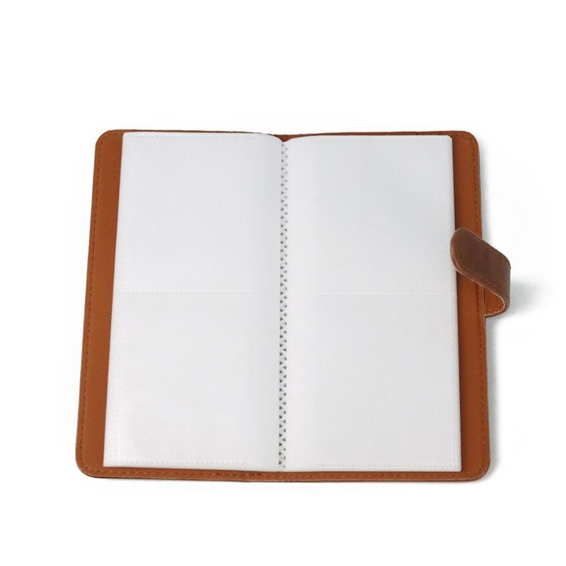 Durable 80 Pocket PU Photo Album Camera Accessory Children Growth Memorial Booklet Interleaf Type Family Album Women