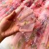 DIMANAF 2025 Summer Women Skirts New Elastic Waist Pleated Mesh Elegant Skirts