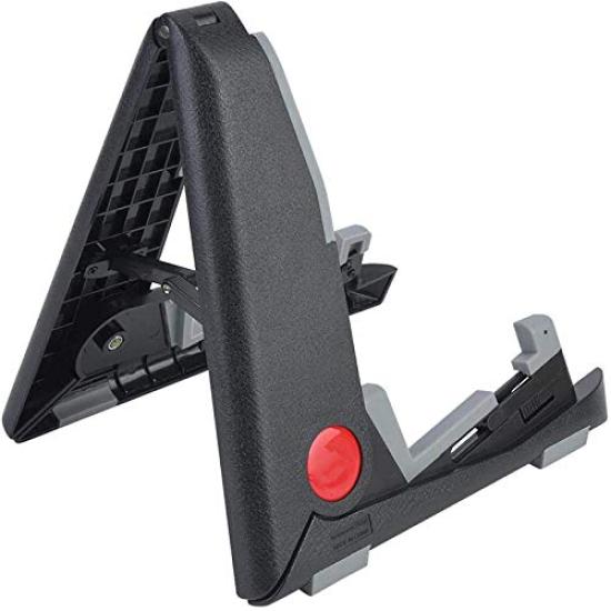 Ergugos Ukulele Stand, Mandolin, Violin Stand, Foldable Guitar Stand, Anti-Tip, Adjustable, High-Strength Plastic, Lightweight, Compact, Holder for