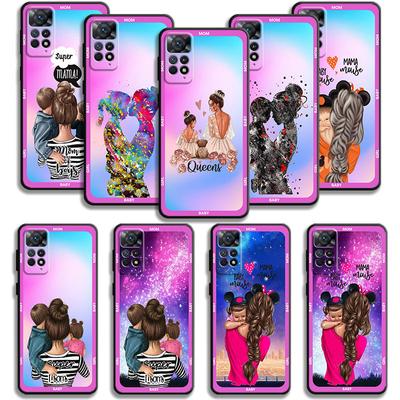 Funda de teléfono para Xiaomi Redmi Note 12 11t 11s 11 10 8 Pro 9 9s 9t 8t para Mi 10 8 9a 9c 10c K40 Shell de lujo Super mamá bebé niña
