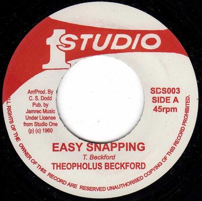7inch Record THEOPHILUS BECKFORD / THE GAYLADS - Easy Snapping / Slipping & Sliding SBS003 Studio One UK Reggae, Ska & Dub Used