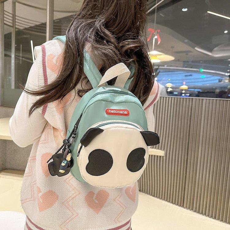 Schoolbag Children's Bag Girl Cartoon Versatile Small Schoolbag Panda Travel Light Girl Backpack Contrasting Color Primary School Backpack