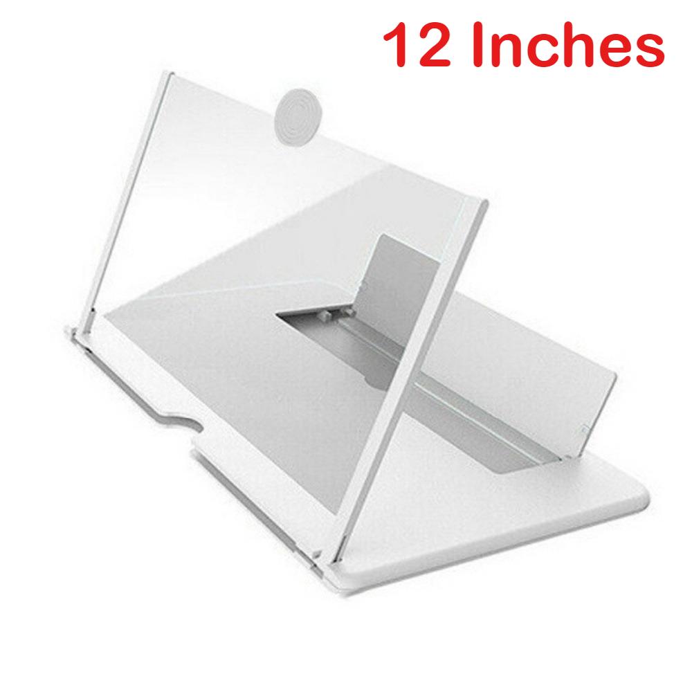 10/12 inch Folding Cell Phone Screen Magnifier Enlarged Mobile Phone Screen Magnifying HD Video Amplifier Stand Watch TV Drama