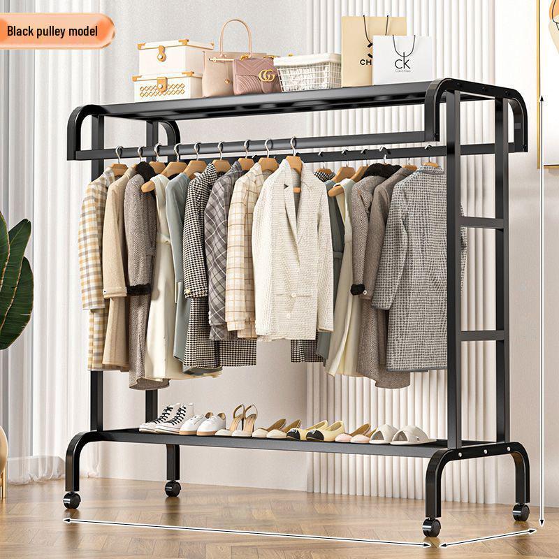 Vertical Clothes Drying & Coat Rack for Balcony or Bedroom