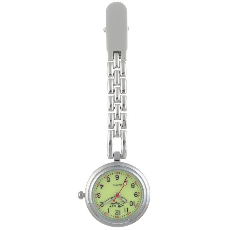 Engraved Women's Nurse Pendant Brooch Watch for Medical Use