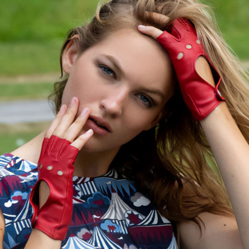 DENTS Paris Women's Driving Gloves - Berry