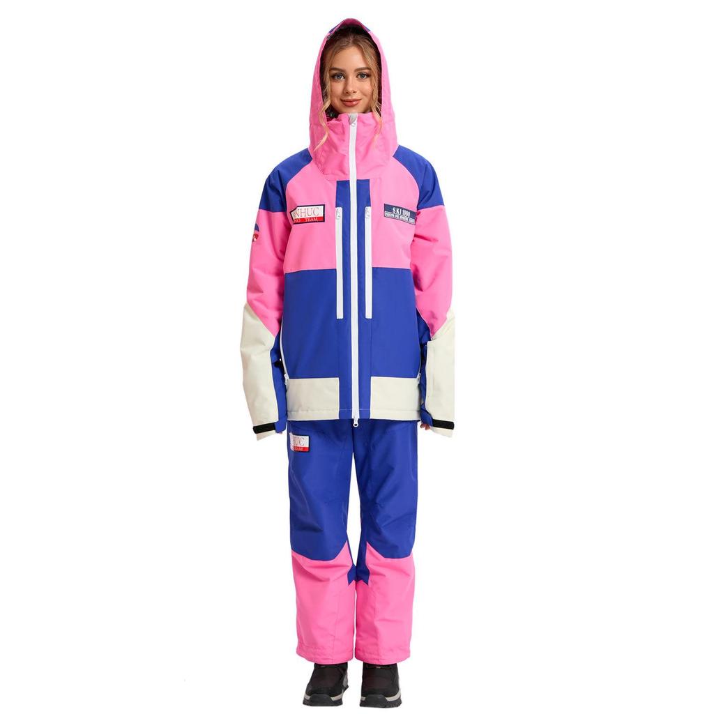 Unisex Ski Suit Set: Windproof Waterproof Warm Jacket & Pants for Single/Double Board