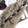 PU Leather Leather Fur Belt Spicy Girl Style Y2K Waistband Simple Plush Belt  Female/Girls