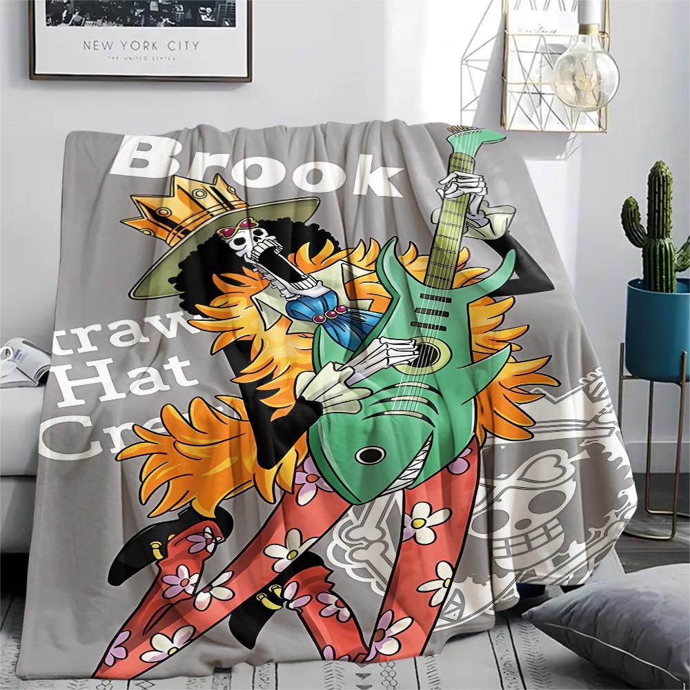 One Piece character Print Flannel Blanket,High quality Comfortable for All Seasons,Home Decor,Warmth and Comfort,Perfect for Christmas Gifts