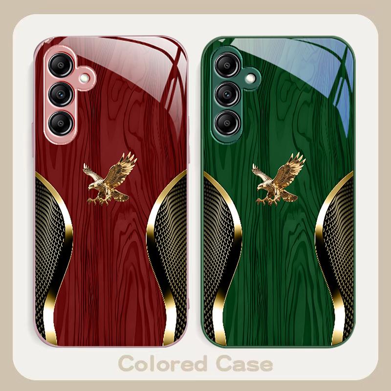 Noble Golden Eagle Ring For Samsung A20 30 22 23 24 25 26 31 32 A33 34 35 42 50 51 52 53 54 55 56 70 71 72 73 glass phone case