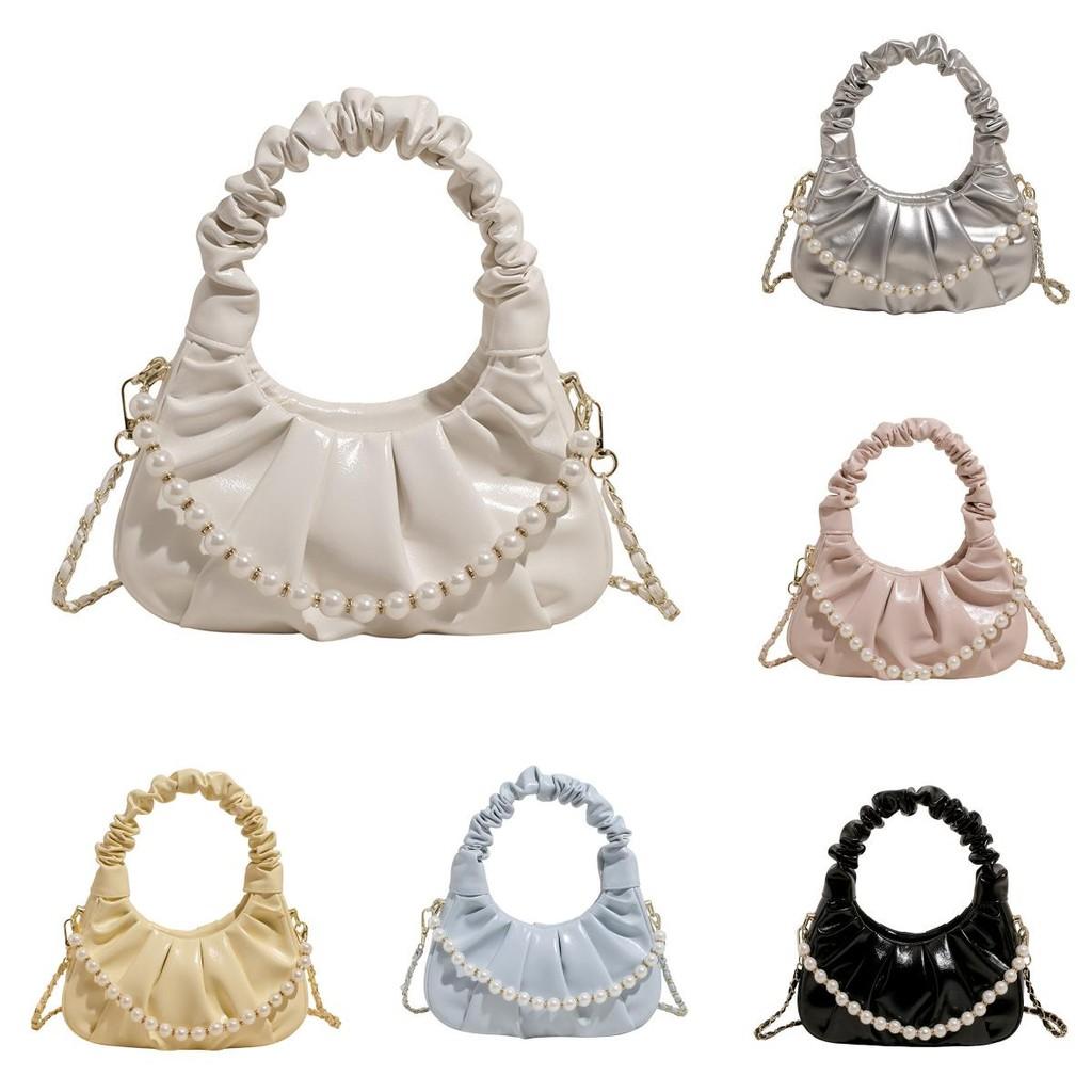 Style Minimalist Pu Handheld Purse With Zipper Closure For Casual Outings