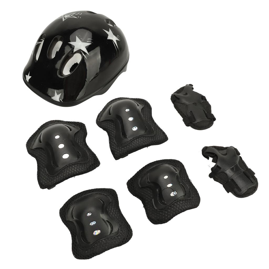 Kinder Fahrrad Helm Set Sport Schutz Getriebe Einstellbare Knie Pads Ellenbogen Pads Handgelenk