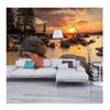 Customized 3D Wallpaper Nature Landscape Sunset Nightfall River Scenery Mural for Bedroom Living Room Wall Mural
