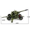 1/35 Pullback-Auto Flugabwehrkanone Flak Doppelläufer Mörser Raketenstart Militärlegierung Modell Kinderspielzeugauto Druckguss-Metallautos Spielzeug