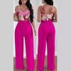 T9006 European & American Spring/Summer Fashion Print Camisole & Drawstring Long Pants Set