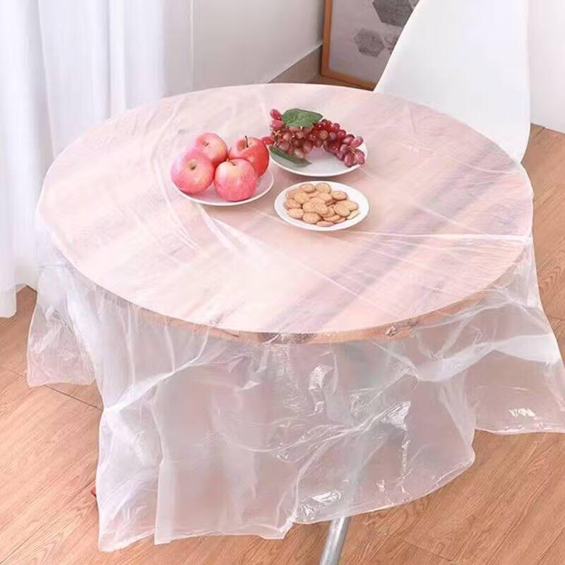 ZISIZ Extra Large Red Disposable Plastic Tablecloth