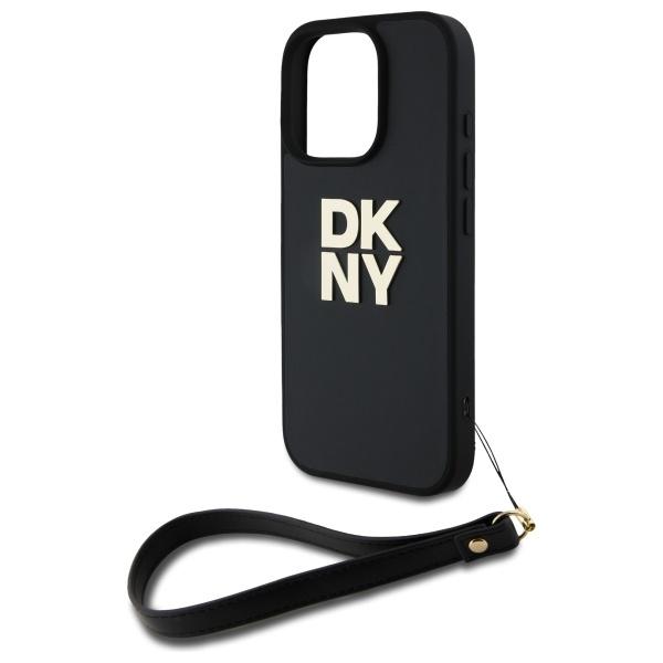 Dkny Dkhcp16Lpbswsk Iphone 16 Pro 6.3   Czarny/Black Hardcase Wrist Strap Stock Logo