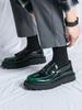 Original Design British Style Hombre Daily Dress Patent Leather Loafers For Men's Black Hight Quality Casual Slip-On Shoes
