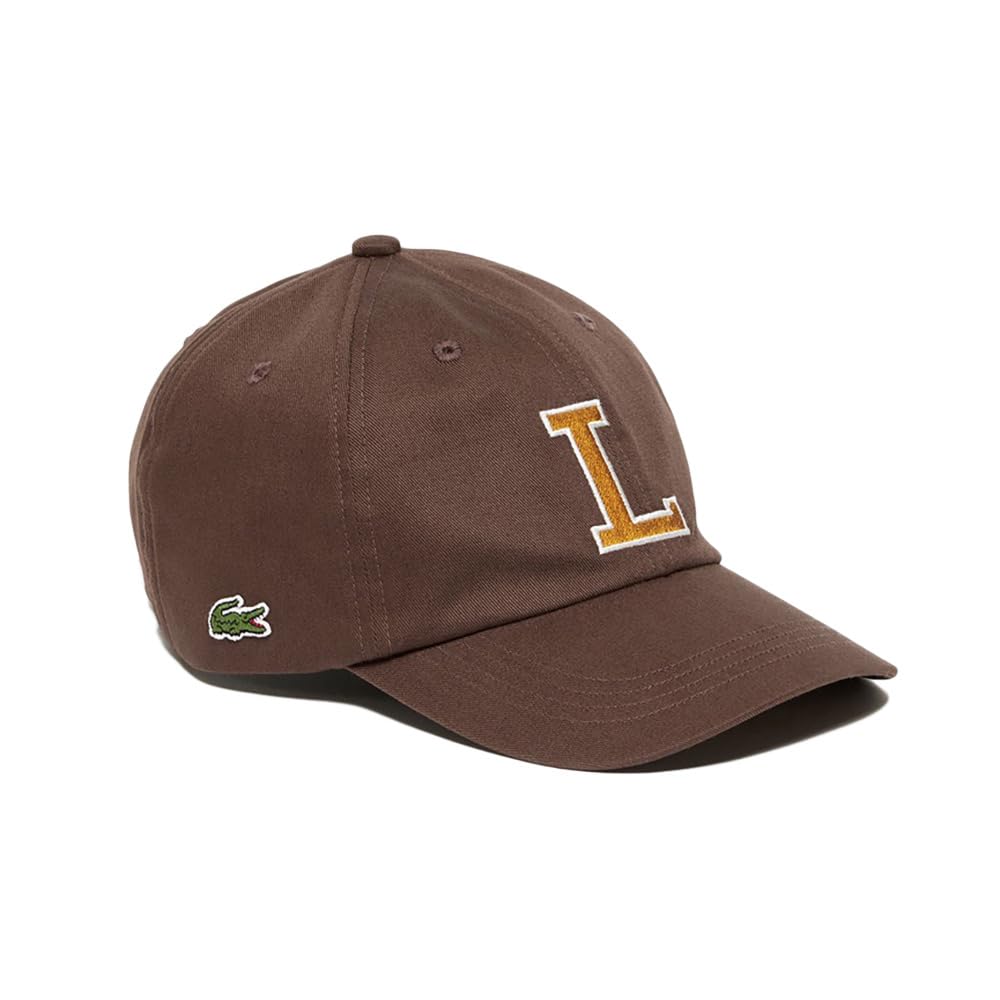 

Lacoste Official Cotton Twill L Logo Brown Men s Cap,