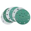 50PCS 6 Inch Sanding Discs 150mm Hook & Loop Green Film Discs for Random Orbital Sander,Round Sandpaper for Wood, Car, Metal