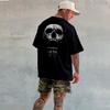 Oversized Caveira Sports Fitness Training Gym Casual TShirt Mens and Womens Luxury Brand Top