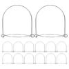 15pcs 70MM Mason Jar Hangers Suitable Stainless Steel For Regular Mouth Canning Jars Wire Handles For Kitchen Storage Camping