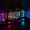 Imitate Full Color RGB Glow Tube Clock LED Music Spectrum DIY Kits Decoration Gift Night Light Atmosphere Light