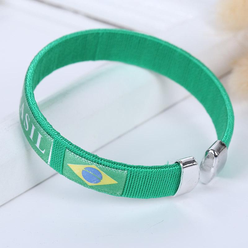 2026 World Cup Flag Bracelet Spain Sports Wristband Embroidered Bracelet Fan Supplies