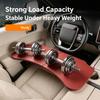 Temporary Car Work Tray with 2-Panel Tabletop for Reading and Item Placement Inside Parked Vehicle Cabin