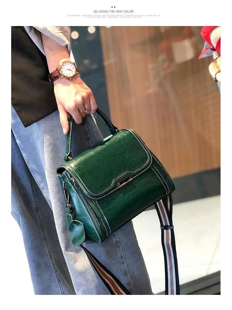 2025 Nový styl Dámská crossbody kabelka z pravé kůže - Ideální pro letní dojíždění