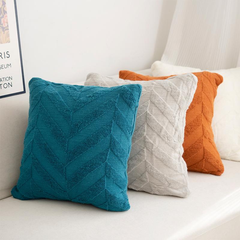 Nordic Versatile Solid Color Pillowcase Bed and Breakfast Hotel Cushion Cover Living Room Sofa Bed Nap Large Pillow Waist Pillow