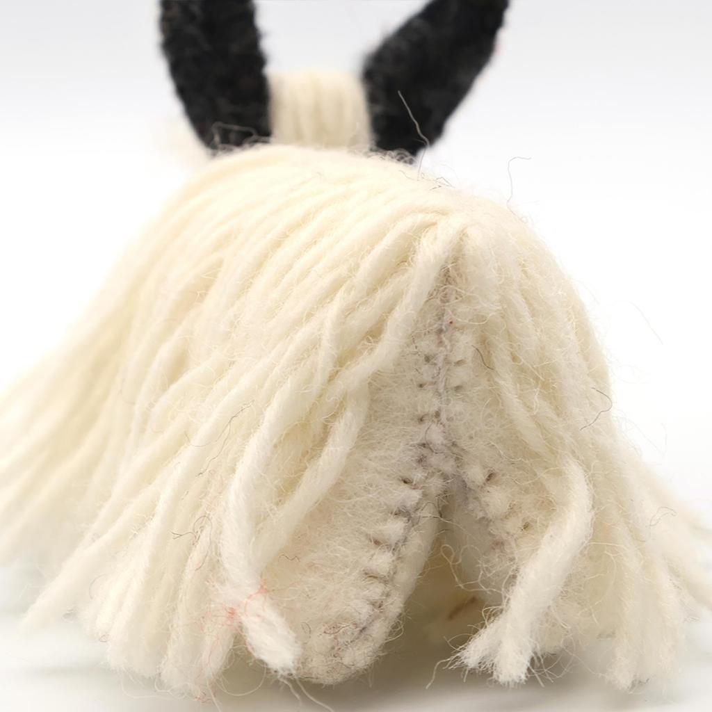 Tomo Corporation Nepalese Felt Animal Yak, White, Approx. 5 X 10 X 7cm (H), 10625-806-091