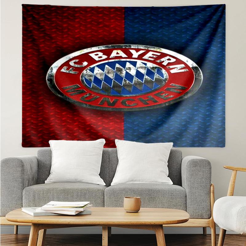 Munich FC Crest Printed Printed Tapestry, for Bedroom,Livingroom, dormitory, Large Wall Decor, Fabric Decor Fan Birthday Gifts