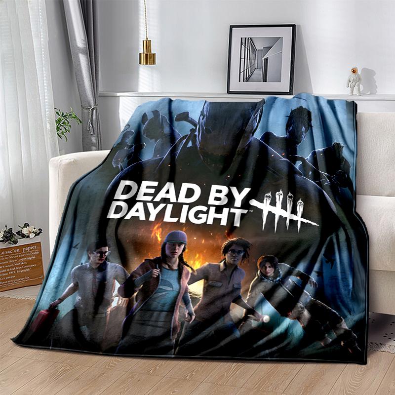 Dead by Daylight Flannel Blanket Soft Warm All-Season Throw, Design for Camping, Car Travel, Hiking Sofa, Bed, Office Perfect Gift for Parties