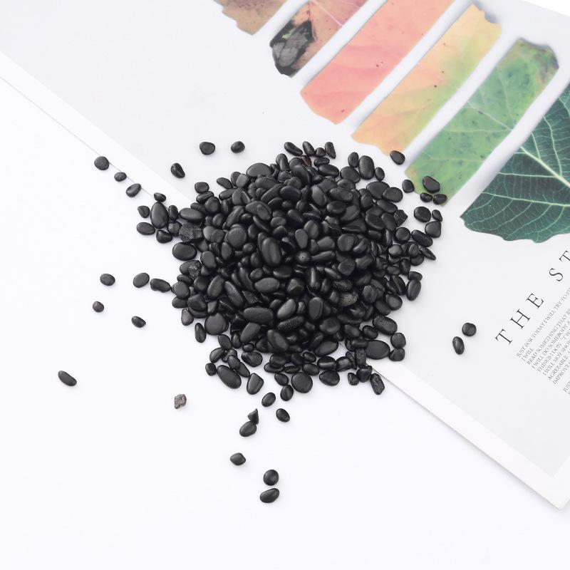 1 Lb Black Natural Pebbles for Landscaping, Paving, Flower Pots, Bonsai Decoration.