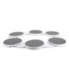 Rotating Food Trays with Tracks Portable Meal Tray Turntable Organizer for Dining Table Gathering Party