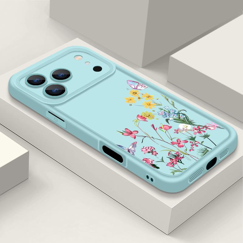 Small Flower Pattern Case For iPhone 17 Air 16e 16 15 14 Pro Max 13 17 Pro Max 17 Pro 17 Shockproof Soft TPU Silicone Phone Cover Funda