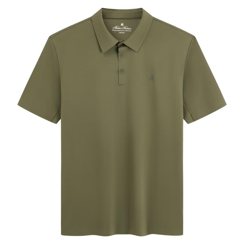 Brooks Brothers Men's Summer Logo Three-Button Solid Polo Shirt