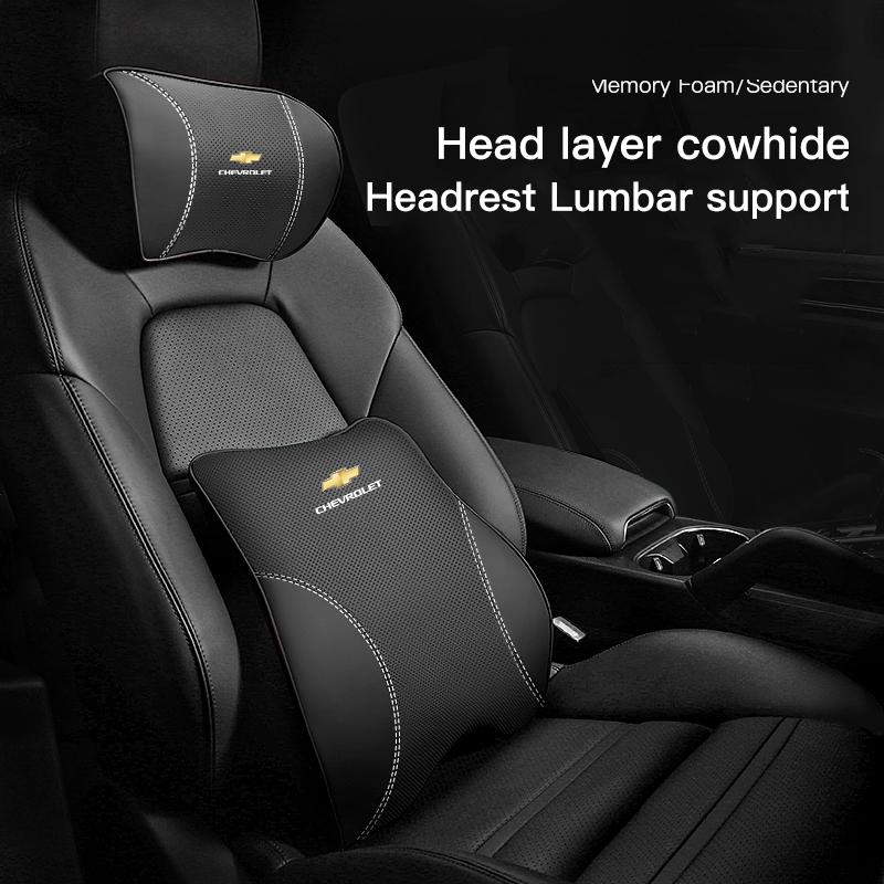 Car Seat Headrest Waist Cushioning Support Auto Neck Pillow For Chevrolet Spark Captiva Cruze Malibu Equinox Trax Camaro Blazer