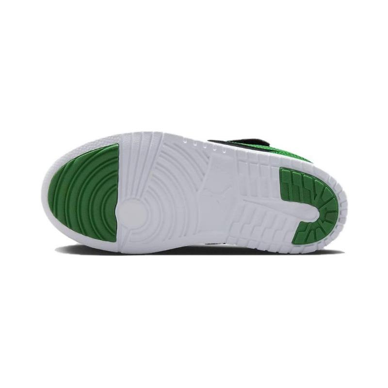 Air Jordan 1 Low Alt PS kids low-top basketball shoes black/green BQ6066-065