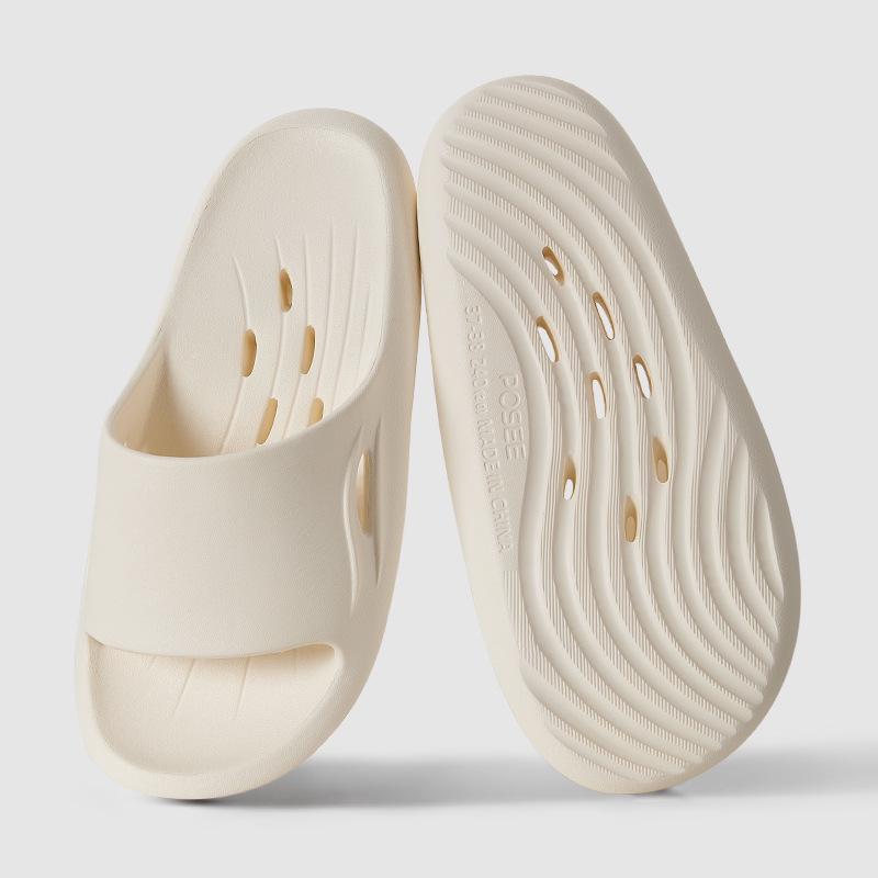 Puxi Ripples Women s Lightweight Non-slip Quick-dry Breathable Bathroom Slippers 35-36
