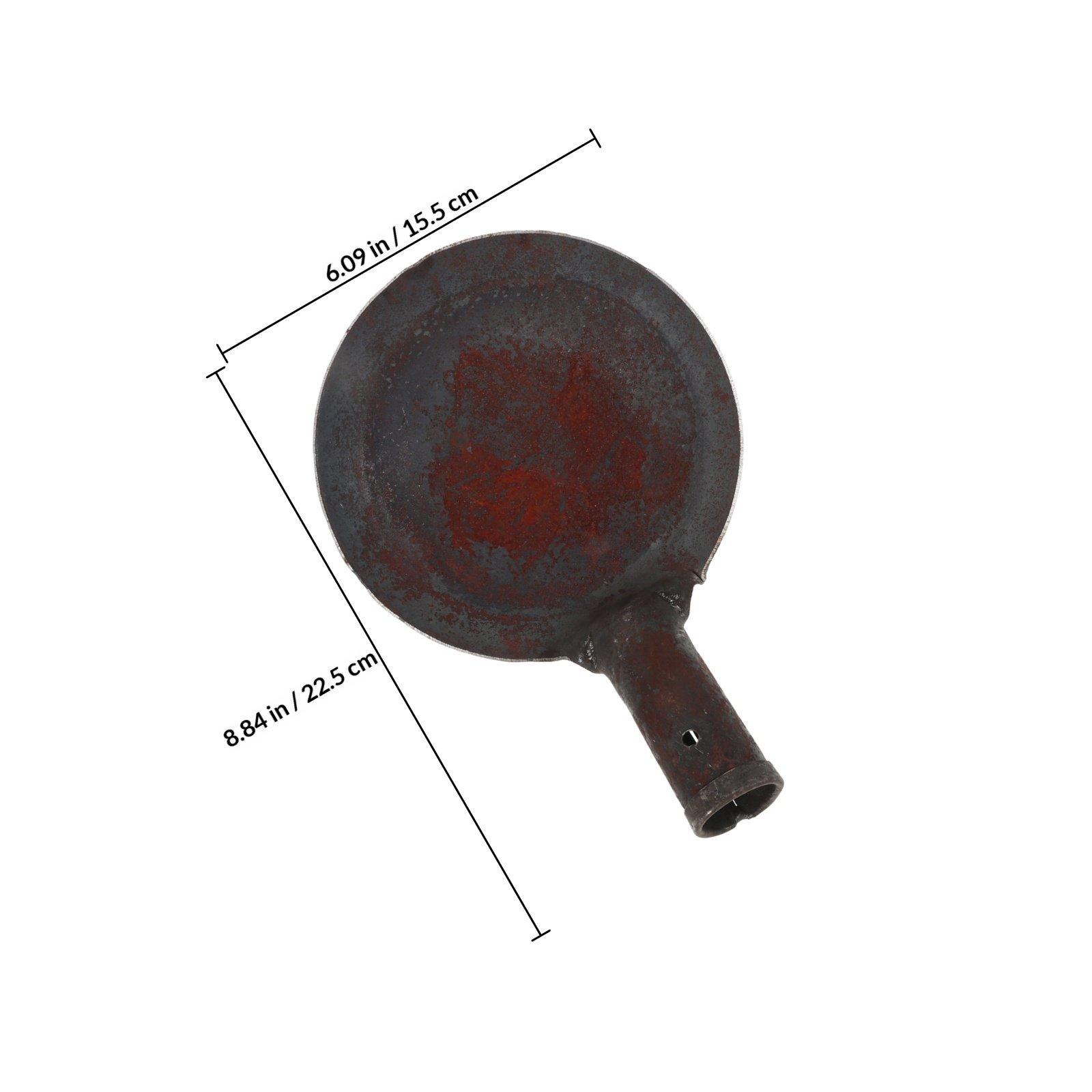 

Large Iron Round Ladle Dredging Scoop for Drain Cleaning Mud Removal Gardening Farm Chicken Coop Manure Scooper Soil Sifter