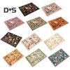Floral Floor Mat Stain Resistant Washable Non-Slip Area Rug Thick Faux Wool Carpet Machine Washable Kitchen Bedroom Living Room Ddcor Mat