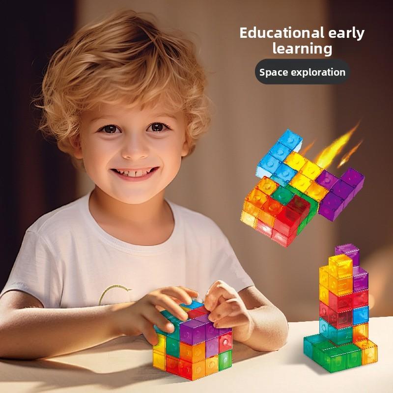Magnetic Cube Puzzle With Abs Material For Brain Development And Diy Fun
