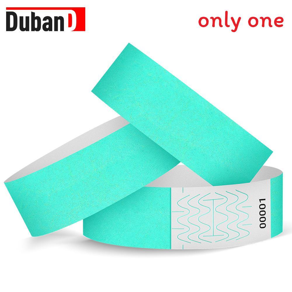 Waterproof Dupont Paper Wristbands With Uv Printing For Childrens Playground And Pool Access