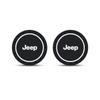 2Pcs Dustproof Anti-Slip Car Water Bottle Holder Pad Silicone Coaster for Jeep Renegade Wrangler JK Grand Cherokee Accessories ALN1