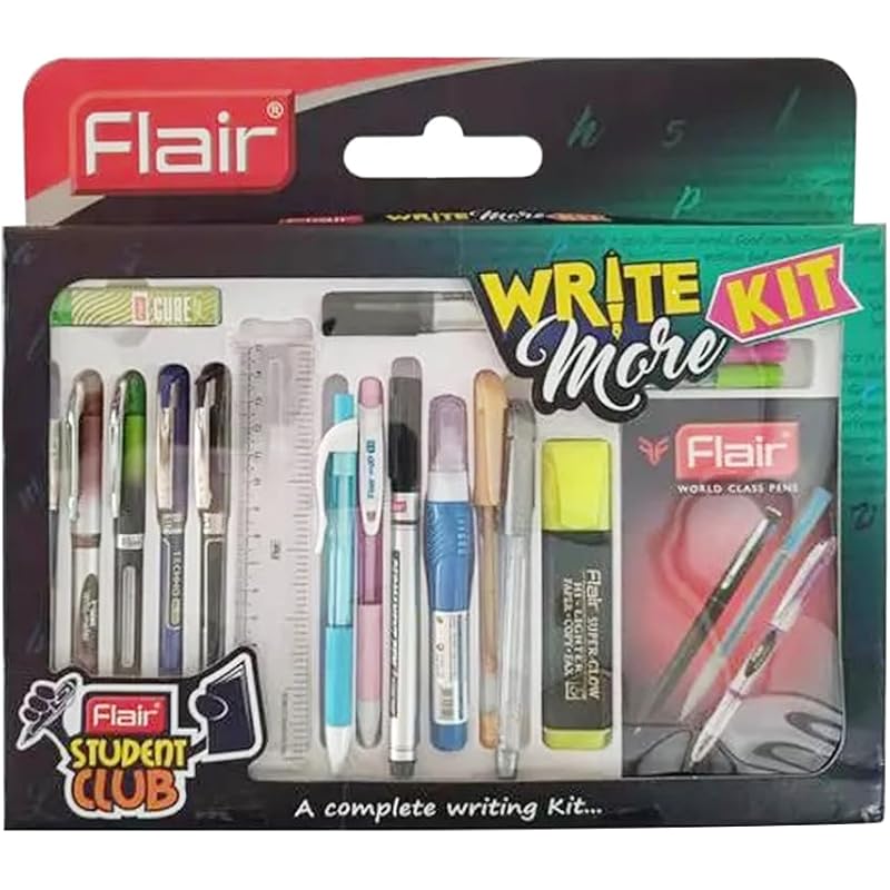 

Flair Student Club Creative Series Write More Smart Kit | Combination Smart Kit for Your Creative Need | Attractive & St 18