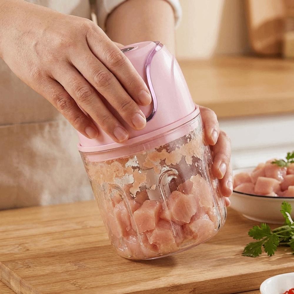 Portable Baby Food Processor 350ml Vegetable Grinder Electric Garlic Chopper  Garlic Processing