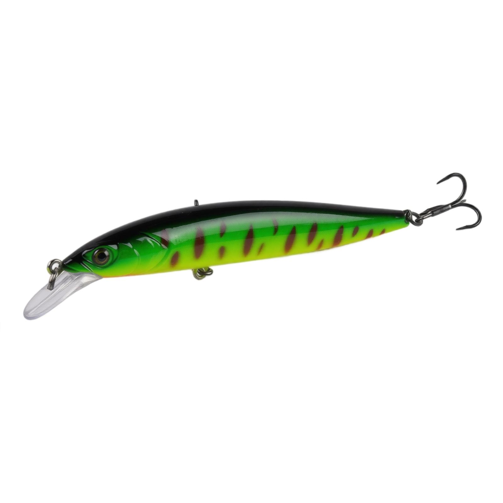 

Fishing Lure Minnow Hard Bait Floating Long Cast 12 5cm 12 3g Triple Hook Blood Groove Design for Freshwater and Saltwater Fishing one size